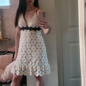 Allen Schwartz mini floral embroidery dress